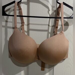 ultimate skims  push up plunge bra 34DD clay